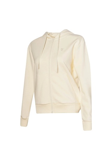 Hummel Pulse Fermuarlı Ekru Kadın Sweatshirt 922422-9157 Ekru