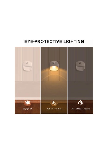 Maiyame Led Akıllı Gece Lambası, İnsan Algılama, Beyaz Işık, Açık Aydınlatma, Mutfak Dolap/yuva/merdiven İçin, Pil Dahil Değil, C4908 Tekli Beyaz