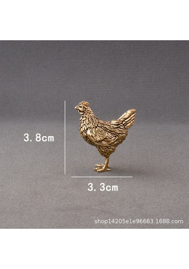 Singree Feng Shui Bronz Horoz Heykeli 4.8x3.9 Cm - Başarı Ve Zenginlik Çağırıcı, Enerji Dengeli Ve Korumalı Ev Dekoru