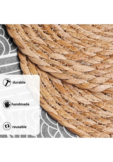 Moly Doğal Su Sümbülü T Rattan Paspaslar, Isıya Dayanıklı American Servisler, Rustik Dekorasyon Diğer