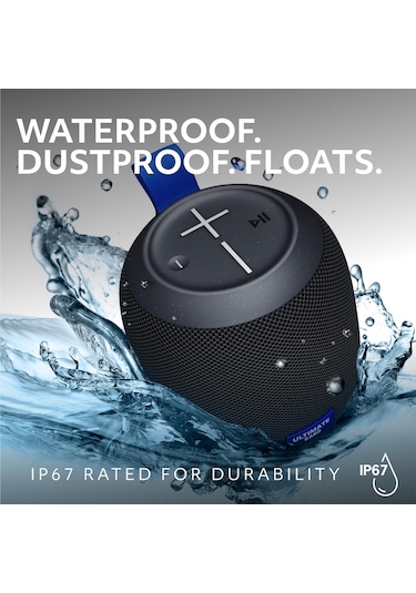 Ultimate Ears Wonderboom Play Taşınabilir Su Geçirmez Bluetooth Hoparlör Siyah