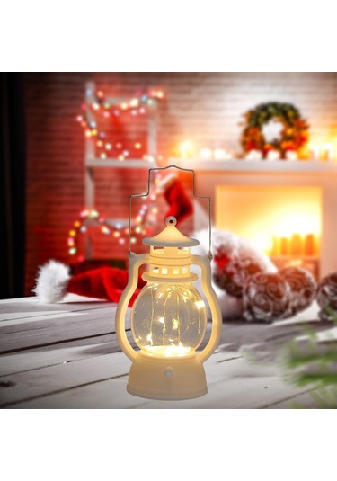 Suntek Ev Beyaz Için Dekoratif Kandil Noel Led Fener Lambası Diğer