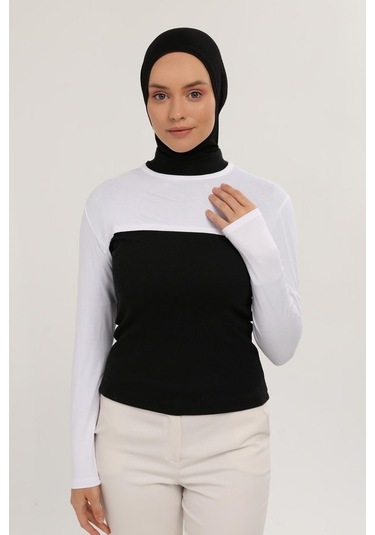 Sıfır Yakalı Boyunluklu Kolluk Beyaz Çok Renkli