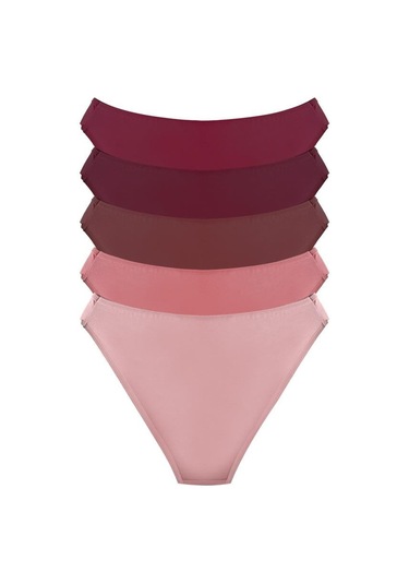 Cottonhill Pamuklu Kadın Bikini Külot 5'li Paket-2 Çok Renkli 2