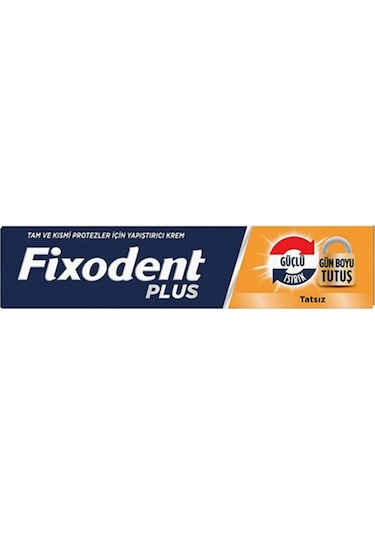 Fixodent Plus Güçlü Isırık Diş Protez Yapıştırıcı Tat İçermez Krem 40 Gr