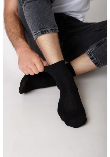 Belorusskie Erkek Çorapları, Pamuklu, 10 Çift Set 459664046 Siyah