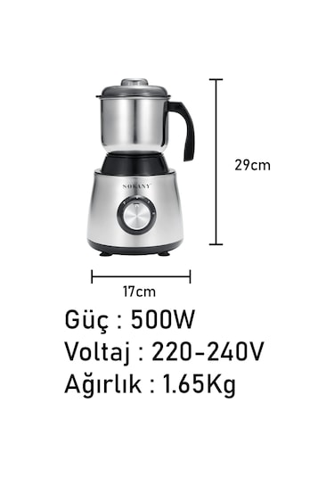 Sokany SK-156 500 ML 500 W Öğütücü Blender