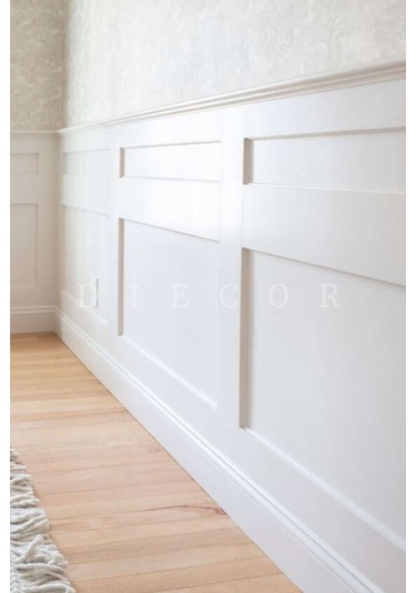 Diecor Dekoratif Boyanabilir 15 Adet 4 Cm Polistren Duvar Çıtası Beyaz 4 Cm Model:xa153