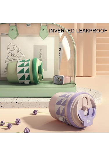 Sones 300ml 316 Paslanmaz Çelik Termos Bardak Üç Amaçlı Pipetli Doğrudan İçim Kahve Kupası