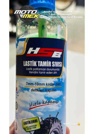 Acil Lastik Tamir Sıvısı 500ml Kendini Tamir Eden Zırh Jel Motosiklet Ve Scooter Uyumlu