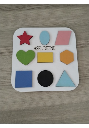 Çocuk Gelişimi Şekiller Yap-boz Puzzle Oyun Kaliteli