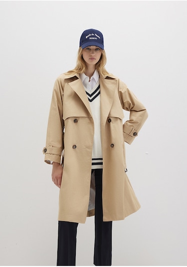 Mavi - Bej Trençkot 110703-82323 Bej