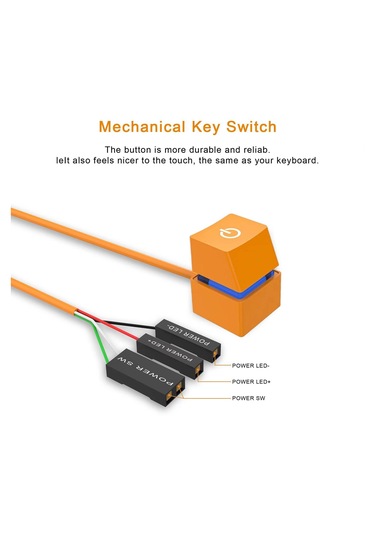 Homyl Masaüstü Bilgisayar Güç Anahtarı Mavi-ışık-4m
