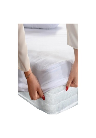 Divanev Sıvı Geçirmez Fitted Alez 70x120 Cm Pamuk Fitted Alez Bebe Çocuk Alezi Beyaz