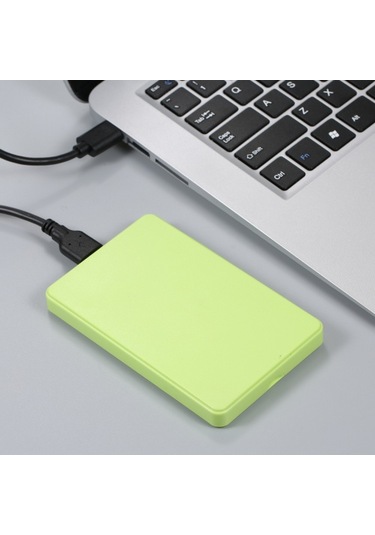 2,5 İnç Sabit Disk Kutusu Usb3.0 Harici Hdd/ssd Muhafazası Sata Sabit Disk Kutusu Aletsiz Tasarım Kolay Kurulum Abs Kabuk Yeşil