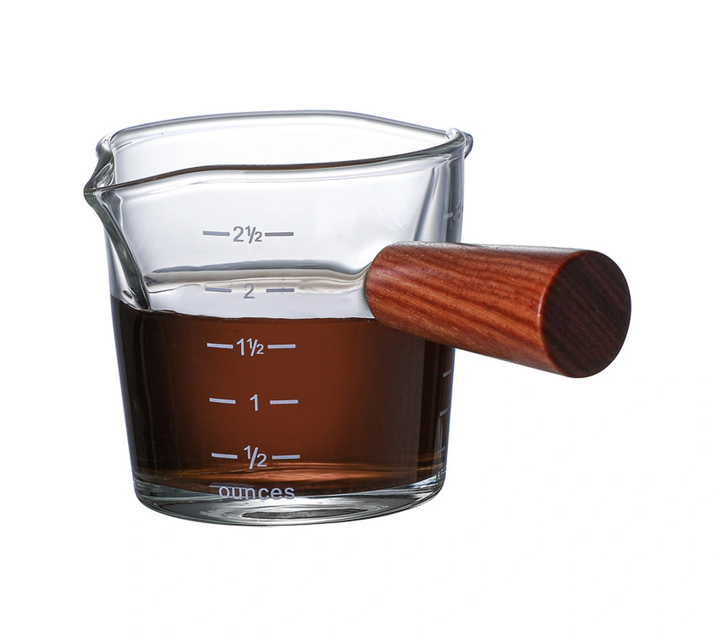 Youtek Kahve Sütü Kavanozu, İtalyan Stili Cam Matara, Çift Açık, Ahşap Saplı, Kalın Tabanlı, 51-100 Ml, Ev Kullanıma İdeal, Pratik Ve Dayanıklı Diğer