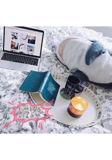 Köpekbalığı Yastık Sevimli Peluş Oyuncak Köpekbalığı Bebek Yatak Yastık Bebek  100 Cm Pembe