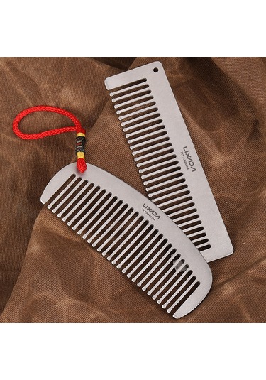 Lixada Titanyum Tarak Anti Statik Saç Sakallı Tarak Gümüş