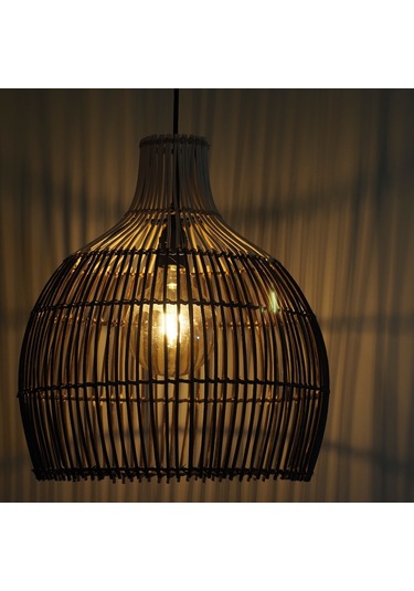 Rattan Avize Bambu Sarkıt Swiss Alaca