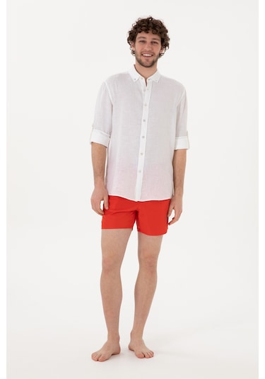 U.s. Polo Assn. Erkek Kırmızı Deniz Şortu 50300020-vr213 Rısk Red