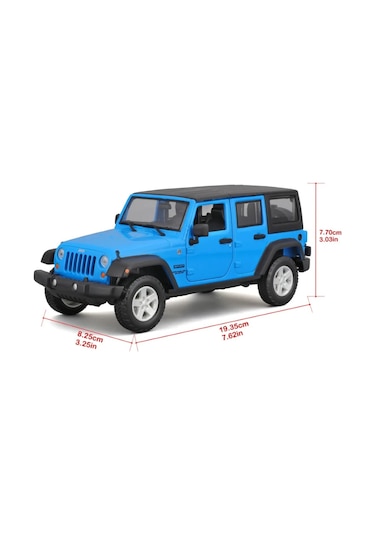 Maisto Se Trucks 15 Jeep Wrangler Unlimited Model Araba Mavi Mavi