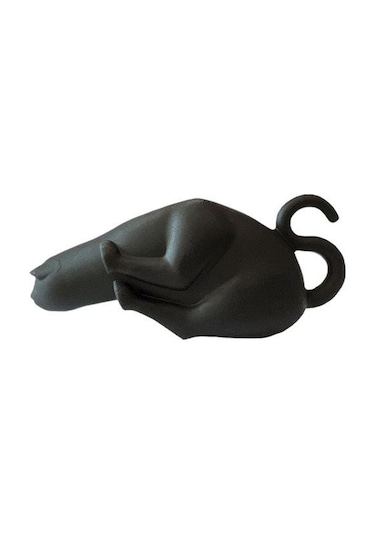 Şarap Şişesi Tıpası Yeniden Kullanılabilir Gıda Sınıfı İyi Sızdırmazlık Performansı Sızdırmaz Silikon Güzel Kedi Şişe Sızdırmazlık Fişi Ev Tedarik Siyah