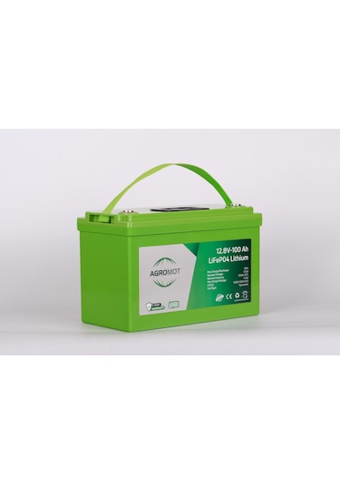 Agromot 100ah 12.8v Volt Lcd Ekran & Bluetooh Lityum Akü Lifepo4