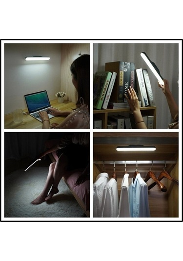 Cata Şarjlı Kolay Taşınabilir Mıknatıslı Led Işık Kablosuz Kademeli 3 Renk Aplik Abajur 1