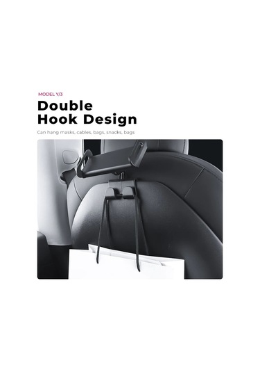 Tesla Model 3 / Y Araba Arka Koltuk Telefon Tablet Tutucu, Stil: Parantez Taban