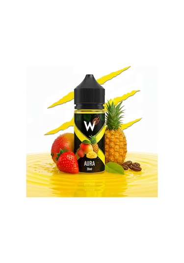 Aura - Premium Aroma 30ml - Mango, Ananas, Çilek - Likit Tatlandırıcı