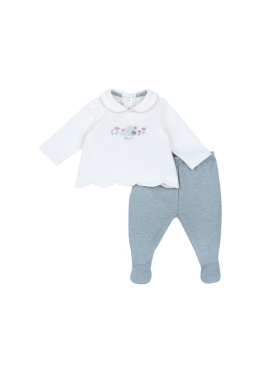 Chicco Takım / Bluz + Tek Alt 09075962000000 000030 Beyaz