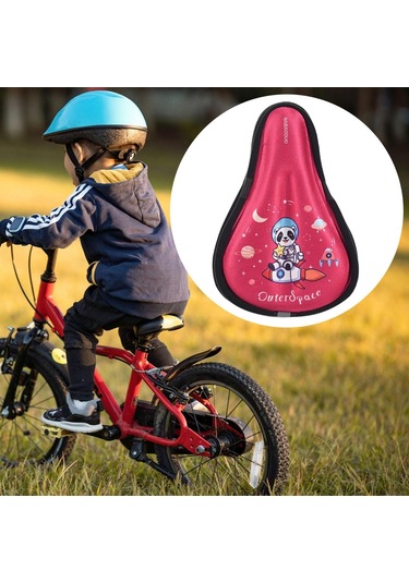 Suntek Çocuk Bisiklet Koltuk Minderi Kılıfı Erkek Kız Kırmızı