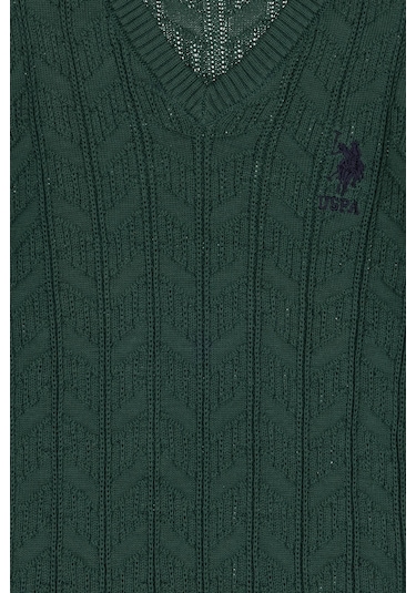 U.s. Polo Assn. Erkek Çocuk Koyu Yeşil Kazak /triko 50315639-vr079 Koyu Yesıl