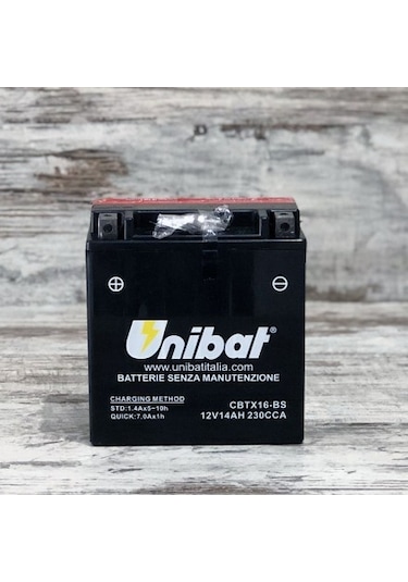 Unibat CBTX16-BS (YTX16-BS) Akü