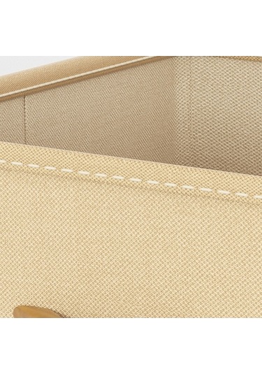 Dancemonkey Cbtx 42l Katlanabilir Yıkanabilir Saklama Kutusu - Taklit Keten Organizatör, Giysi Ve Yatak İçin Bej 140l