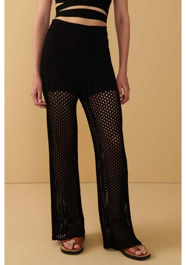 Pantolon Uniseks Siyah Pantolon - W22s09d130pn Siyah