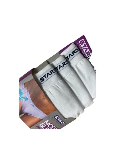 Star 109 Erkek 3'lü Modal Slip Beyaz