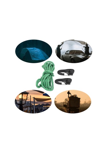 Xindoker Plastik Kordon Gerginleştirici Seti - Tek Elle Kordonları Sabitle, Kamp Çadırı Ve Perde İçin Hızlı Bağlama Aracı Diğer