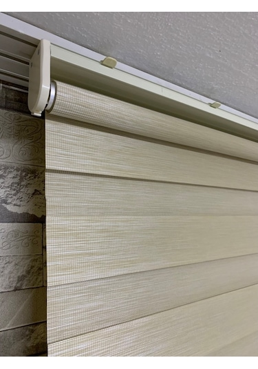 Bambu Krem Renk Zebra Perde (Etekli)