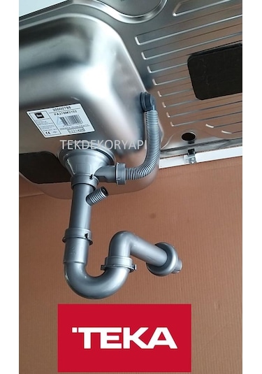 Teka Eviye Sifonu Büyük Giderli Taşmalı