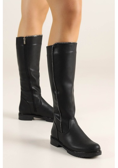 Trender Siyah Kadın Çizme 173-1965 Siyah