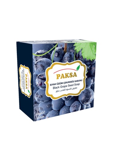 Paksa Katı Siyah Üzüm Çekirdeği Sabunu 1 Adet