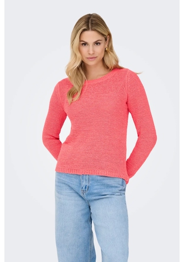 Only Kadın Onlgeena Uzun Kollu Örme Kazak 15113356 Şeker Pembe Pembe