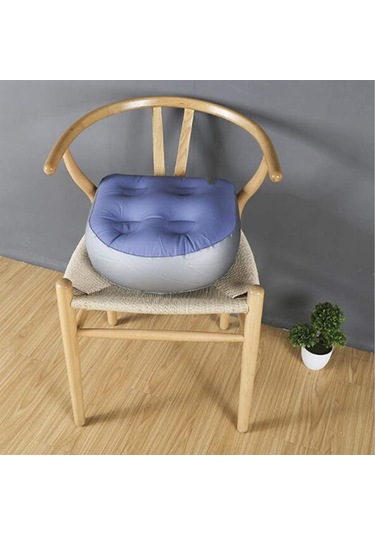 Fosenze Konforlu Şişme Oturma Yastığı - Emici Tabanlı, Su Ve Hava Dolumlu, Yetişkin Ve Çocuklar İçin Mavi