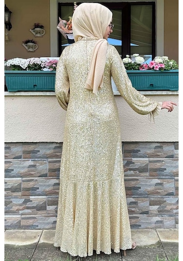 Pırıl Gold Elbise Sarı
