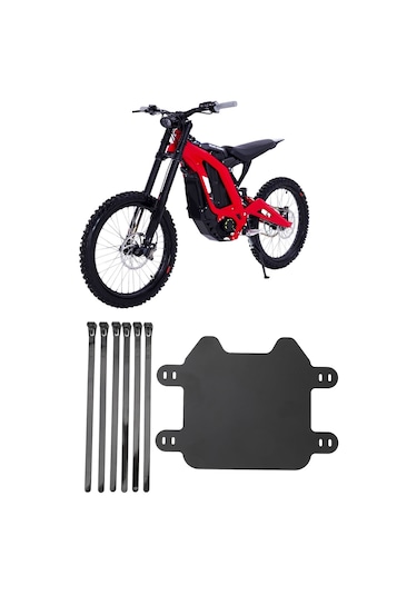 Lemestar Sur-ron Light Bee Light S/x İçin Mat Siyah Abs Ön Plaka - Dayanıklı, Spor Tasarım, Kolay Kurulum Diğer