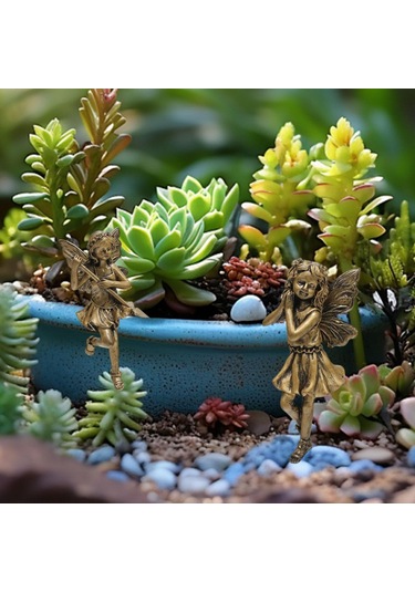 Homyl Ev Ofis Dekoru Için Çiçek Saksısı İçin 2 Parça Peri