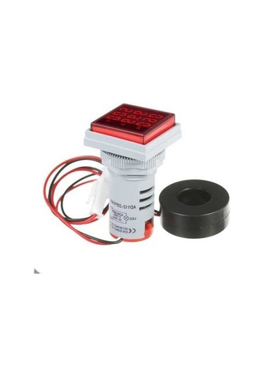 Besthome1 Mini Dijital Volt-ampermetre - 60-500v / 0-100a Ölçer, 3 Led Ekranlı Frekans Ve Akım Göstergesi