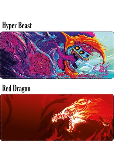 Xrades 24 Model Mouse Pad 70X30 - 90X40 Gaming Oyuncu Mousepad