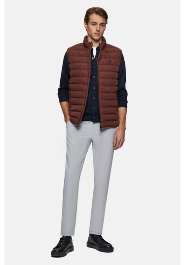 Twn Slim Fit Kiremit Düz Yelek Mont 3ecy70501503m KIREMIT